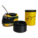 Set Mate Casco Ayrton Senna / F1 / Racing / Set Mate En 3d