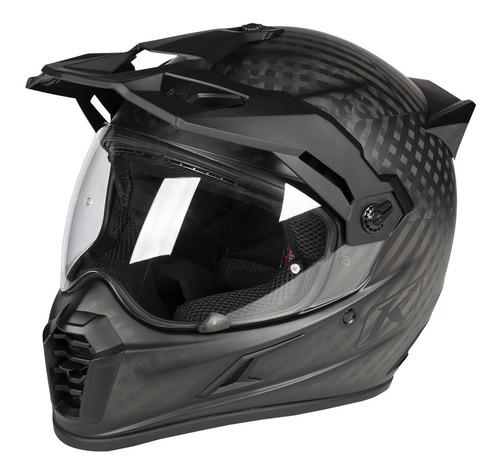 Casco Klim Dual Carbono Koroyd Krios Pro Negro Mate Bamp 