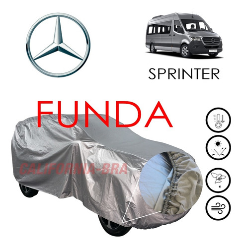 Funda Cubierta Lona Afelpada Cubre M Benz Sprinter Pasajeros