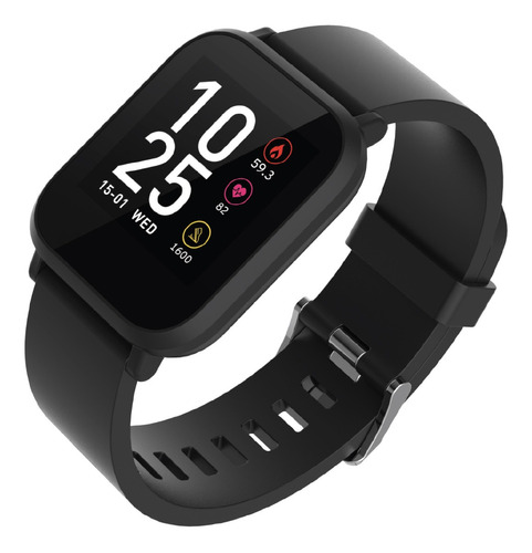 Reloj Smartwatch Isport Watch S9 Mlab Color De La Caja Negro Color De La Correa Negro Color Del Bisel Negro Diseño De La Correa Mesh