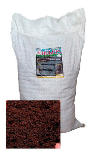 Costal De Humus De Lombriz 12kg Abono Orgánico Para Plantas