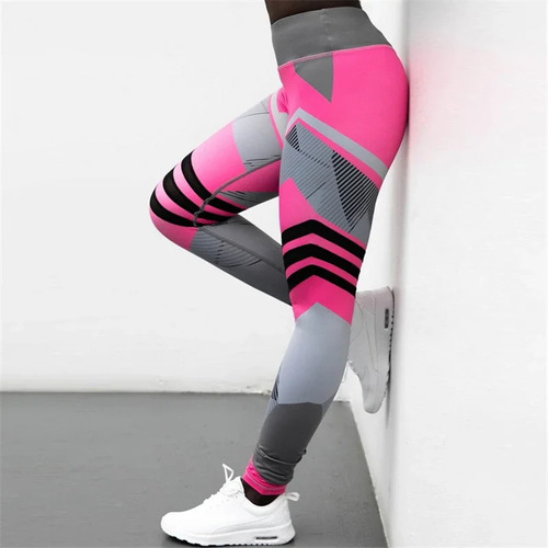 Leggins Deportivos De Secado Rápido For Mujer Con Estampado