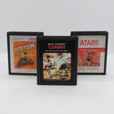 Set 3 Juegos Cartuchos Atari Battlezone, Combat Y Baseball