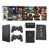 Playstation 2 Ps2 Opl 500 Gb 2 Controles (sem-leitor-dvd)