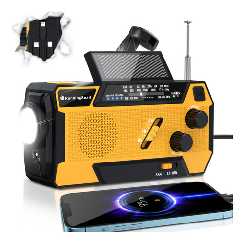 Radio Meteorologica Con Manivela De Emergencia: Radio Meteor