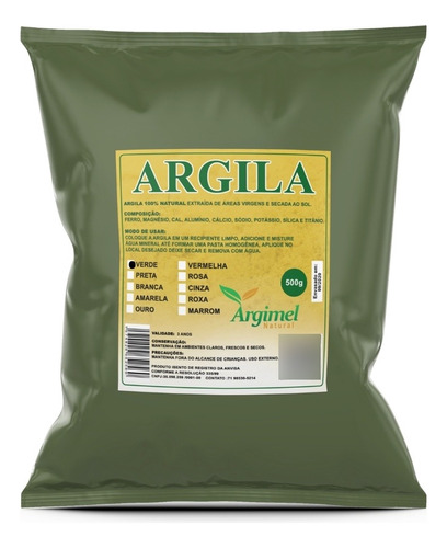 Skin Care Argila 500g Verde 100% Natural