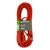 Extension Uso Rudo Cable Naranja 10 Metros Interior Exterior