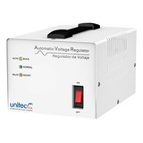 Regulador De Voltaje 2000va/1200w 4 Tomas Unitec L6282000n Color Blanco