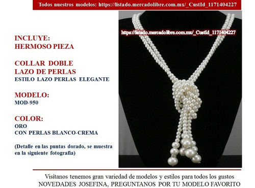 Set 950) Joyería Conjunto 2 Collares Largos Y Aretes /perlas