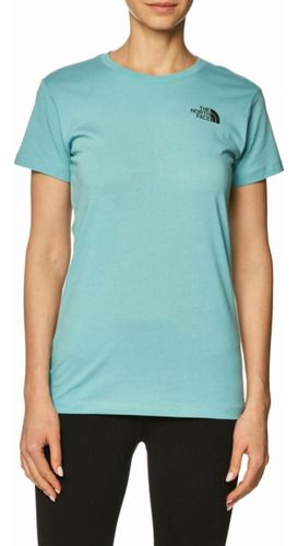 The North Face W S/s Red Box Tee, Reef Waters, Medium