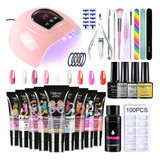 Kit De Uñas Mobray, Lámpara Led Uv, Extensión De Uñas, Gel C