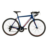 Bicicleta Ruta Totem T21b414 Mnx R700 S 14v Frenos Caliper Cambios Shimano Tourney A070 Color Azul