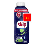 Jabón Líquido Skip Para Diluir 500ml X 3 Unidades