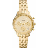 Reloj Fossil Neutra Dorado Para Mujer Nuevo Original