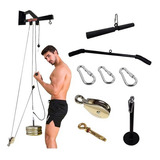 Kit Maquina Gimnasio 'profesional' Pesa Polea Bicep,tric