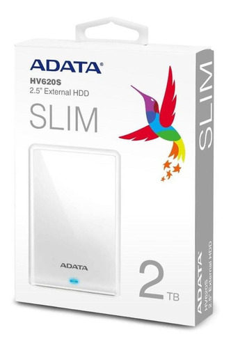 Disco Duro Externo Adata Slim 2tb Hv620s Usb 3.1 2.5