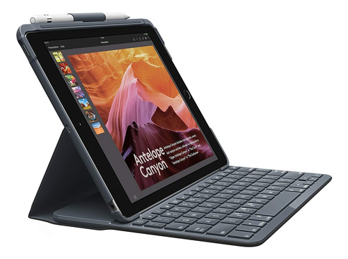 Funda Protectora Logitech, P/ iPad 5ta Y 6ta Gen., Teclado