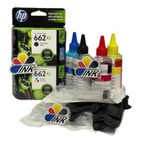 Cartuchos Hp 662xl Negro Y Color Originales + Kit De Recarga