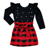 Roupa Infantil Menina Blusa E Saia Flanela Moda Blogueirinha