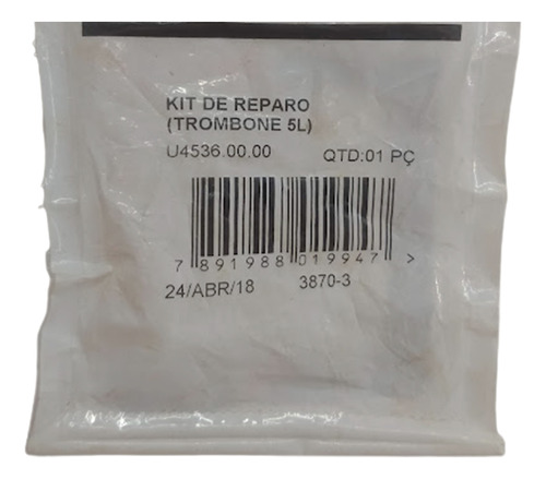 Kit Reparo Pulveri Compres Pré Trombone 5l Guarany U45360000