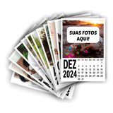Calendário 2024 Polaroid Ímã Geladeira Foto 10x7 Personaliza