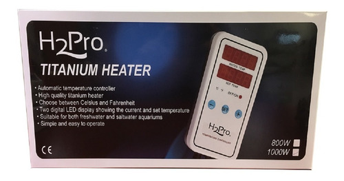 H2pro Calentador De Titanio 800w De Alta Calidad P/acuarios