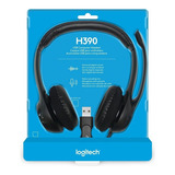 Audífonos / Diadema Con Micrófono Logitech Usb Headset H390