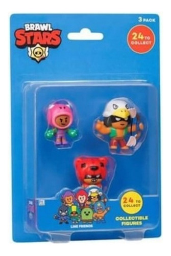 Figuras Coleccionables Brawl Stars Pack De 3 Figuras