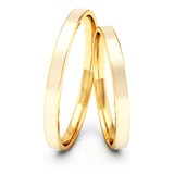 Par Alianças De Casamento 2mm Ouro18k Maciço + Brindes (238)