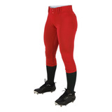 Pantalon Softbol Champro Tournament Bp11 Rojo Corto Niña