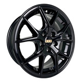 Jogo De Rodas Aro 16 5x100 Bbs T-cross Polo Fox Virtus M28 Cor Black Piano 5x100