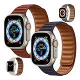 Correa Manilla Pulso Cuero Magnetic Apple Watch 42,44,45mm