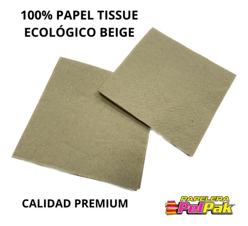 Servilletas De Papel Beige Tissue Eco 24x24 X Caja