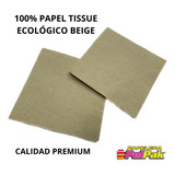 Servilletas De Papel Beige Tissue Eco 24x24 X Caja