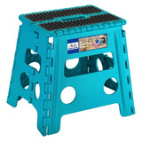 Taburete Plegable Acko, 33 Cm De Alto, Azul