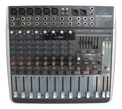 Mezcladora Behringer Xenix 12 Ch. C/usb+fx. Mod. Qx1222-usb