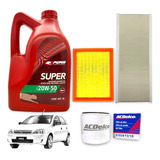 Kit Service Aceite 20w50 Y Filtros Corsa Classic Agile 1.4