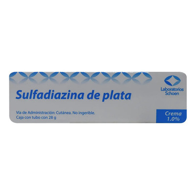 SULFADIAZINA DE PLATA (Schoen) CREMA 1% Tubo c\u002F28 G. | MercadoLibre