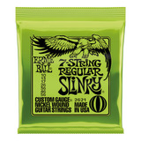 Corda Ernie Ball 010 Regular Slinky Níquel Guitarra 7 Cordas