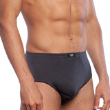 Bi-pack Slip Clásico Algodón Gris