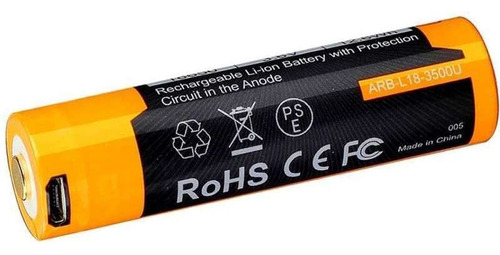 Bateria Recarregável Fenix Arb-l18-3500u 18650 3500mah 3.6v