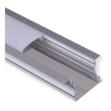 Perfil De Aluminio Embutido Riel Difusor Plano Cinta Led