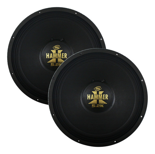 2 Woofers 15 Pol Grave E-15 Hammer 5.2k Eros 2600 Rms Par