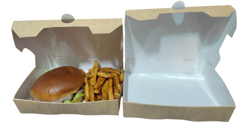 Caja Para Alitas,papas,hamburguesa, 15.5x20,5x5 Cm 100 Pzas