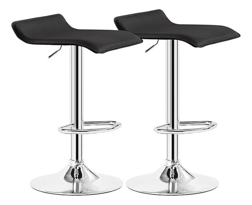 2 Sillas Alta Bancos Ajustable Cocina O Barra Taburete Alto