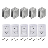 Llave De Luz Toma Doble X5 Sica + Caja Rectangular Genrod X5