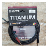 Cable Guitarra Klotz Titanium Con Silence Plug 6mt