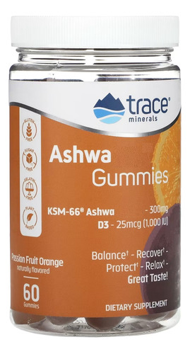Trace Minerals Ashwa Gomitas Para Estres 300 Mg 60 Gom Sfn