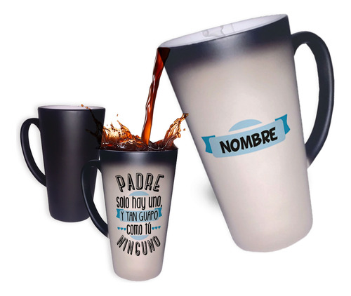 Regalo Original Taza Mágica 17oz Día Del Padre Personalizada