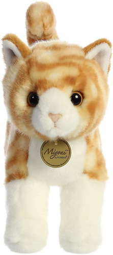 Peluche De Gato Atigrado Tabby Naranja Aurora Miyoni 25cm